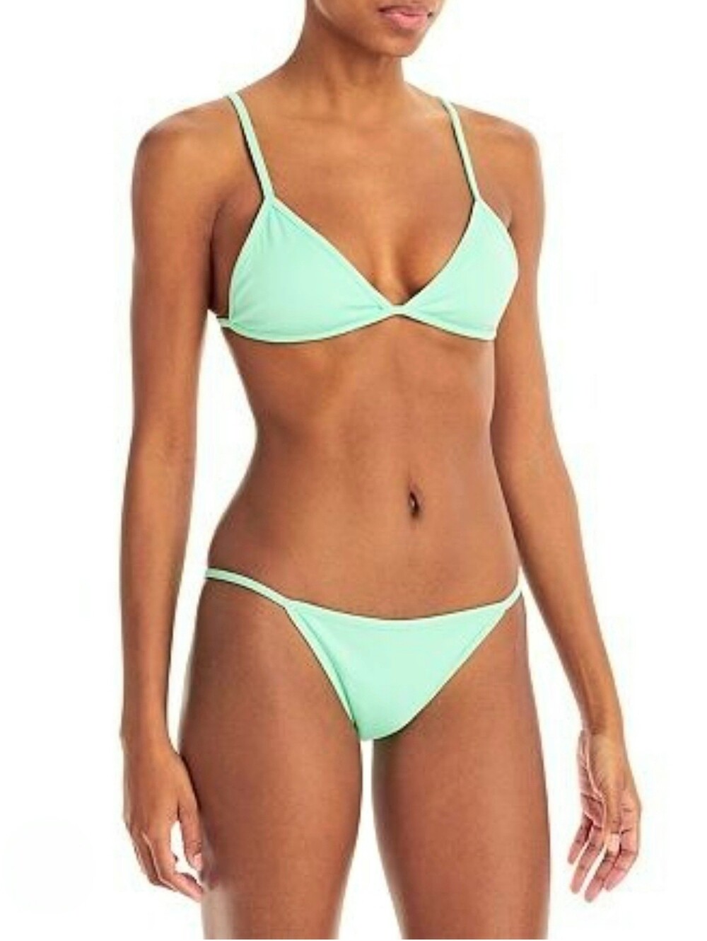 **NWT** Peixoto MINT RIB Bomba Triangle Bikini Swim Top & Bottom Size 28 MEDIUM